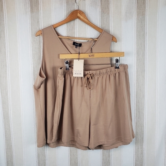 NYDJ Matching Lounge Set Tan Beige Size Large/Extra‎ Large - Picture 2 of 11
